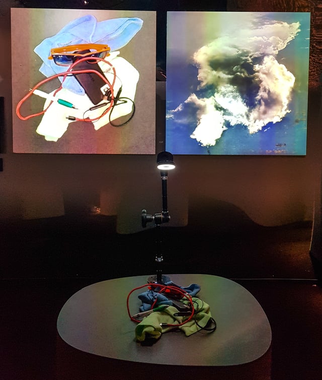Learning to See (Interactive) installation view at AI: More than Human, Barbican Centre, London, UK, 2019.